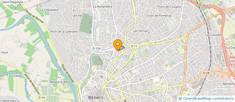 localisation de l'entreprise LABORDE à BEZIERS
