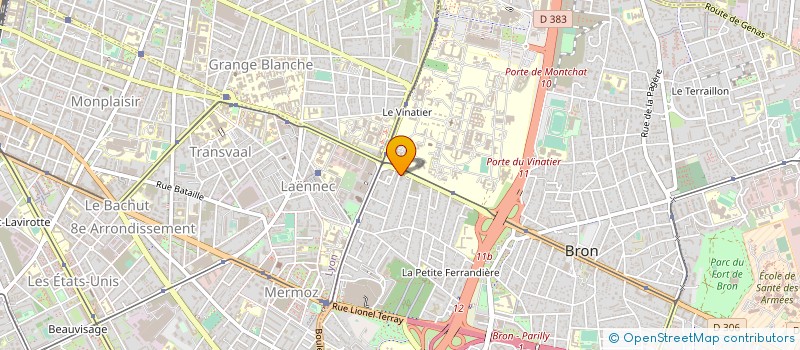 localisation de l'entreprise LABORDE AUTOMOBILES à BRON