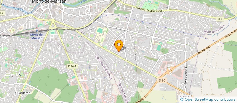 localisation de l'entreprise LABORDE CARRELAGE  MONT-DE-MARSAN