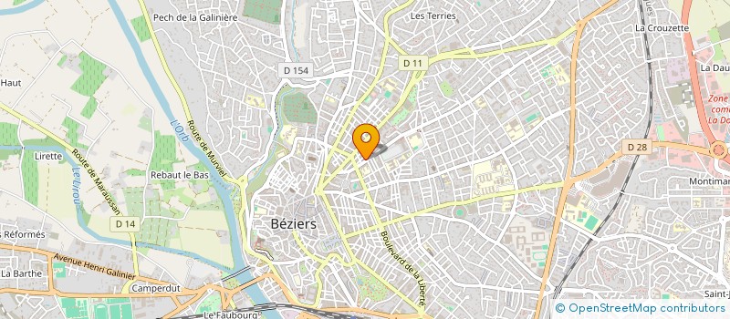 localisation de l'entreprise LABORDE IMMOBILIER  BEZIERS