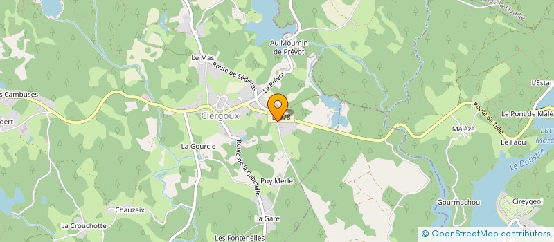 localisation de l'entreprise LABORDE NATURE EVENT  LA ROCHE-CANILLAC