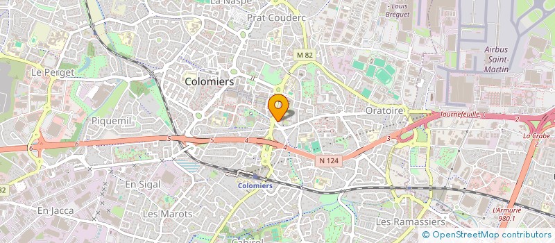 localisation de l'entreprise LABORDERIE CHRISTIAN & SALSE MARCEL à COLOMIERS
