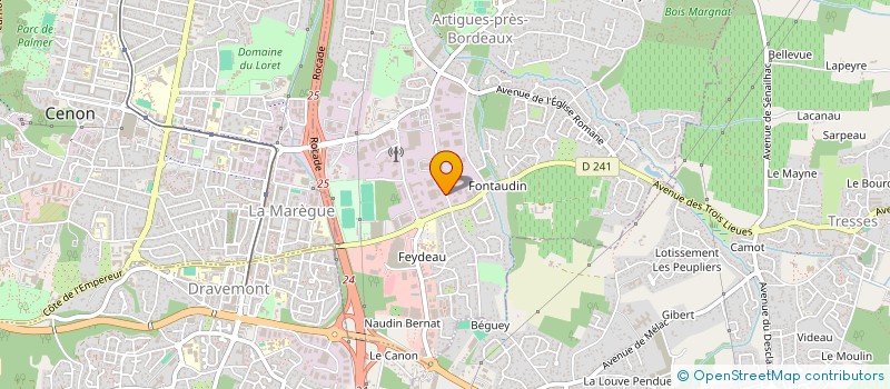 localisation de l'entreprise LABORE  ARTIGUES-PRES-BORDEAUX