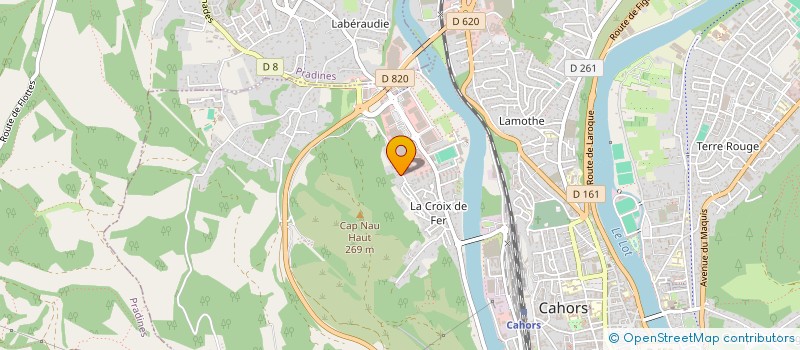 localisation de l'entreprise LABORIE  CAHORS