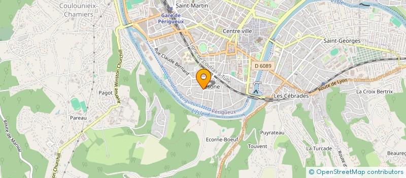 localisation de l'entreprise LABORIE IMMOBILIER à PERIGUEUX
