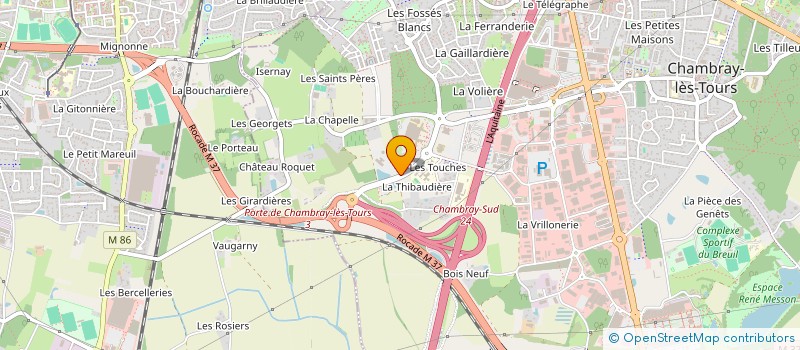 localisation de l'entreprise LABORIZON CENTRE à CHAMBRAY-LES-TOURS