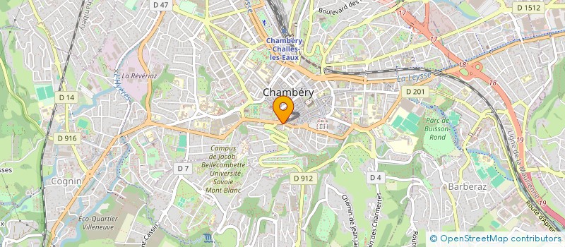localisation de l'entreprise LABOSMART à CHAMBERY