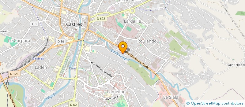 localisation de l'entreprise LABOSSE  CASTRES