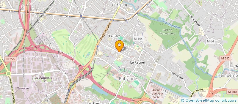 localisation de l'entreprise LABOTEC à VILLENEUVE-D'ASCQ
