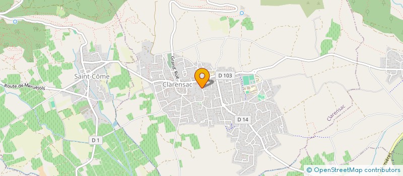 localisation de l'entreprise LABOTEC  CLARENSAC