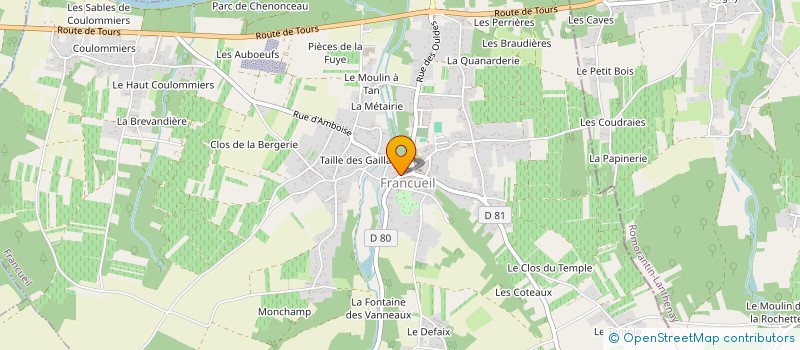 localisation de l'entreprise LABOTHERM à FRANCUEIL