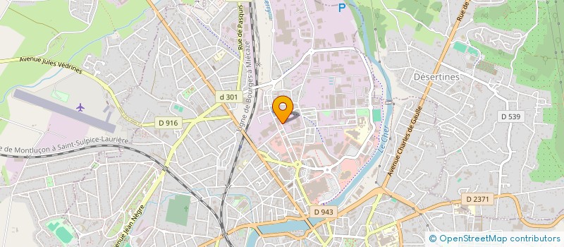 localisation de l'entreprise LABOUESSE à MONTLUCON