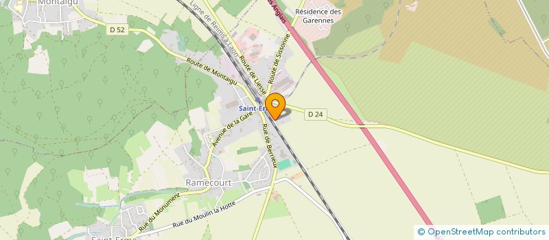 localisation de l'entreprise LABOULANGE  SAINT-ERME-OUTRE-ET-RAMECOURT