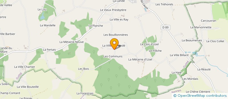 localisation de l'entreprise LABOURDE CHARPENTE  GUITTE