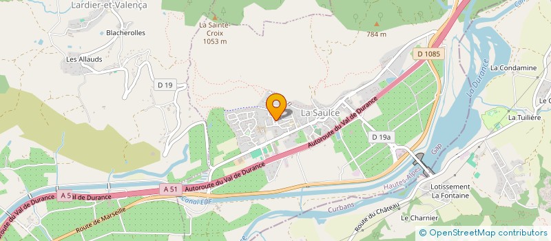 localisation de l'entreprise LABOURE-REY  LA SAULCE