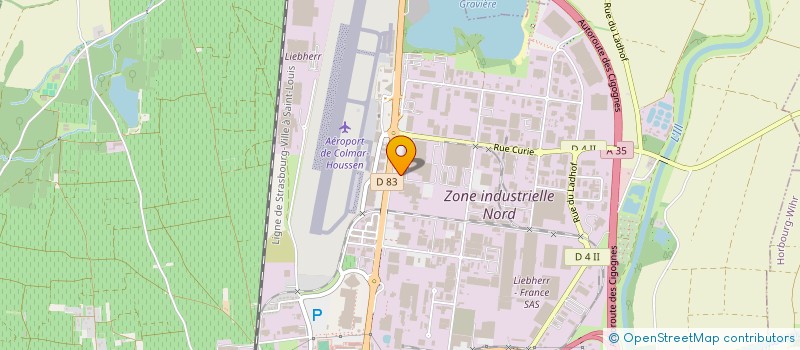 localisation de l'entreprise LABOUREAU PARVENCHERE  COLMAR