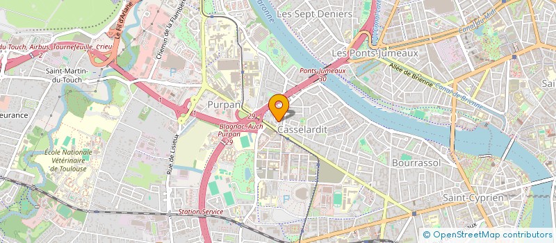localisation de l'entreprise LABOUREL-CLAVERIE à TOULOUSE