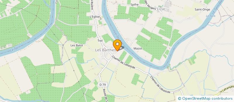 localisation de l'entreprise LABOURGADE TENNIS DE TABLE  LABOURGADE