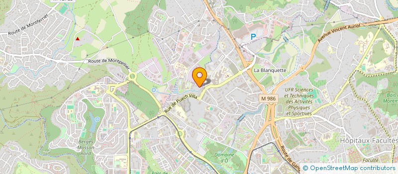 localisation de l'entreprise LABRAX à MONTPELLIER