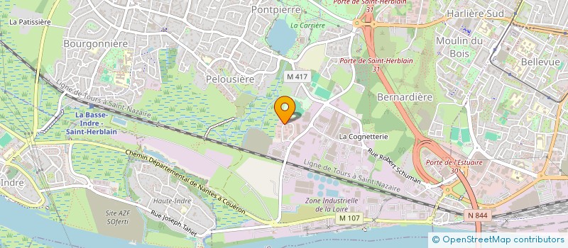 localisation de l'entreprise LABRAX  SAINT-HERBLAIN