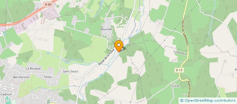 localisation de l'entreprise LABRETE ACCUEIL  POMPIGNAC