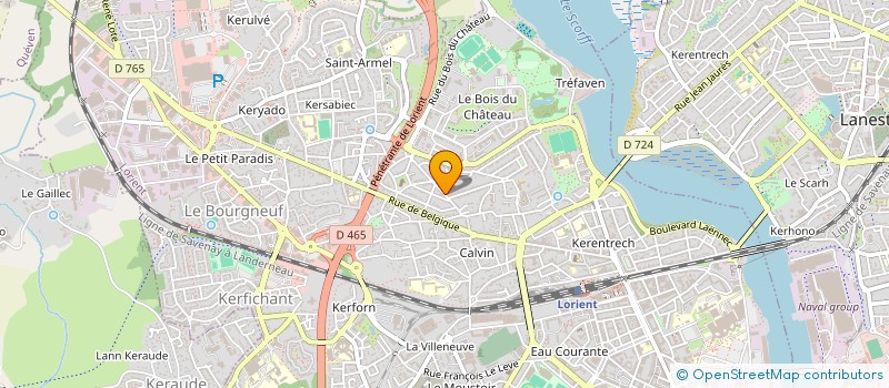 localisation de l'entreprise LABREXCO  LORIENT