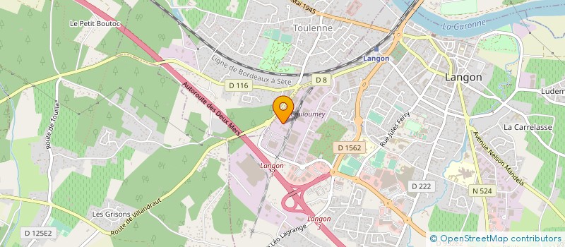 localisation de l'entreprise LABREZE VINCENT  LANGON