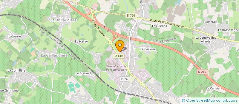 localisation de l'entreprise LABRIHE 32  LA HAIE-FOUASSIERE