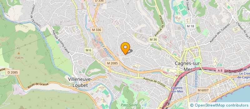 localisation de l'entreprise LABRILOU à CAGNES-SUR-MER