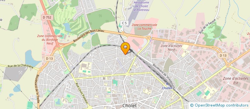 localisation de l'entreprise LABRIZ' à CHOLET