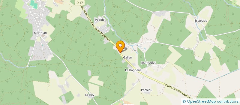 localisation de l'entreprise LABROSSE  SOUSTONS