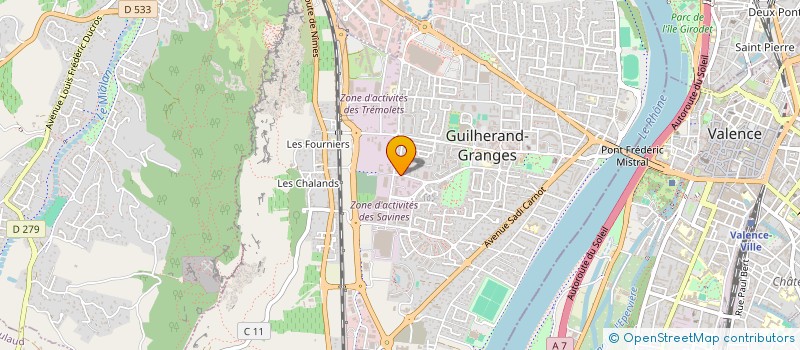 localisation de l'entreprise LABROSSE DU LOGISSON à GUILHERAND-GRANGES