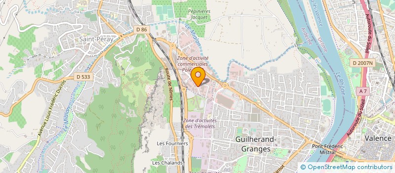 localisation de l'entreprise LABROSSE EQUIPEMENT  GUILHERAND-GRANGES