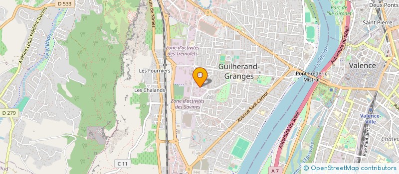 localisation de l'entreprise LABROSSE GACHET à GUILHERAND-GRANGES