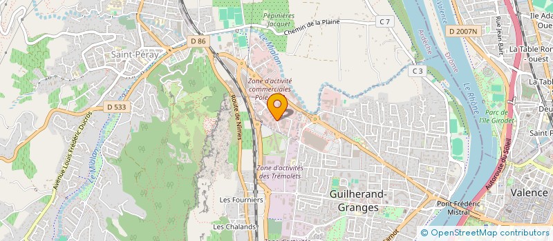 localisation de l'entreprise LABROSSE MATERIEL SOLUTION BTP à SAINT-PERAY
