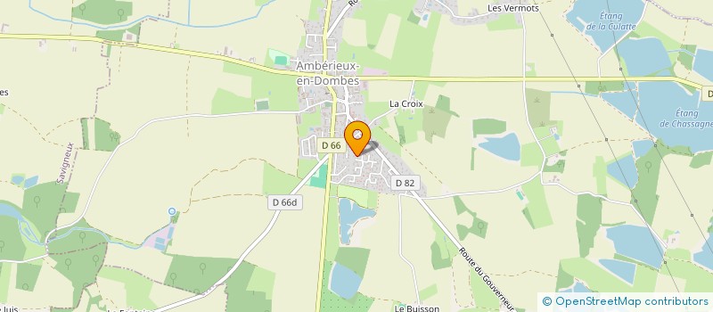 localisation de l'entreprise LABROSSE PLOMBERIE à AMBERIEUX-EN-DOMBES