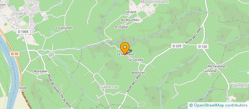 localisation de l'entreprise LABROUCHKA  GABARNAC