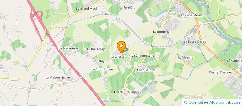 localisation de l'entreprise LABROUSSE 44  AIGREFEUILLE-SUR-MAINE