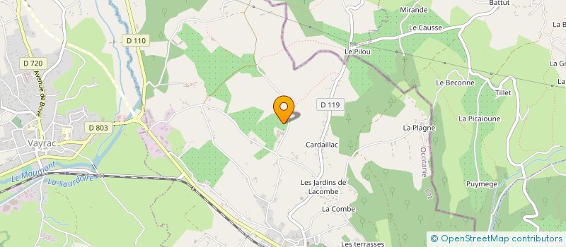 localisation de l'entreprise LABROUSSE  VAYRAC
