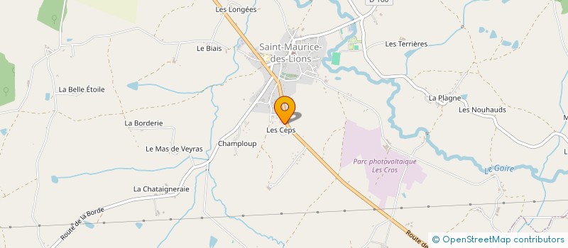 localisation de l'entreprise LABROUSSE à SAINT-MAURICE-DES-LIONS