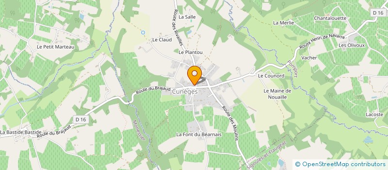 localisation de l'entreprise LABROUSSE SARL à SIGOULES-ET-FLAUGEAC