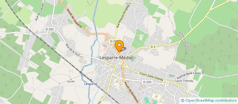 localisation de l'entreprise LABRUQUERE  LESPARRE-MEDOC
