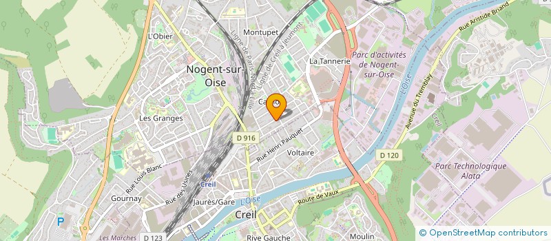 localisation de l'entreprise LABRUYERE MASNICA  NOGENT-SUR-OISE