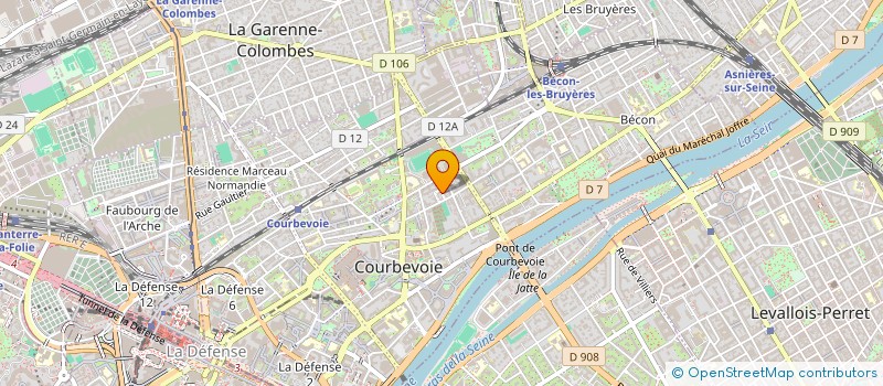 localisation de l'entreprise LABS à COURBEVOIE