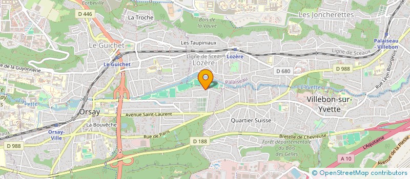 localisation de l'entreprise LABSIDE à ORSAY