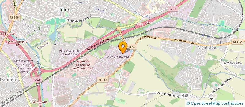 localisation de l'entreprise LABSOFTLINK à L'UNION