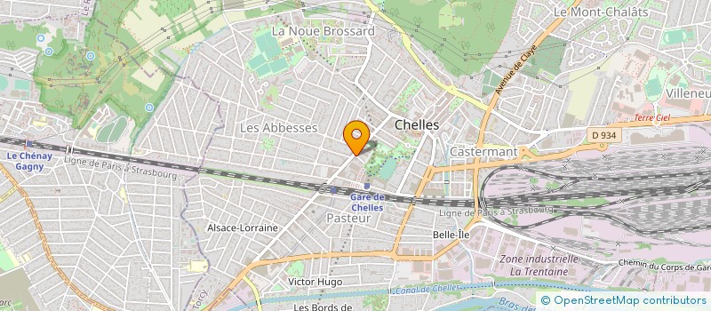 localisation de l'entreprise LABSOLDES 2  CHELLES