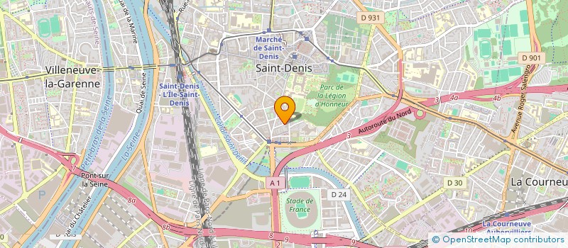 localisation de l'entreprise LABSORA - LABORATOIRE SOLIDAIRE DE RENCONTRES ARTISTIQUES à SAINT-DENIS
