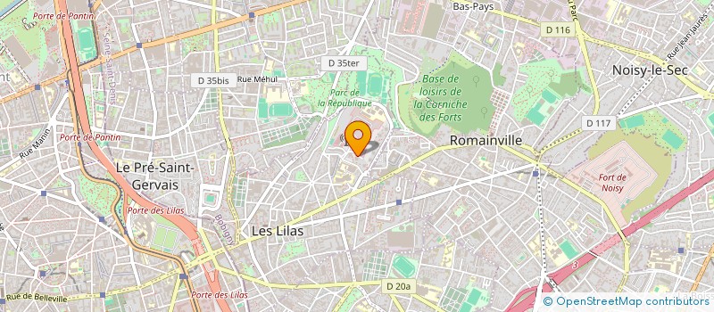 localisation de l'entreprise LABSTEL à LES LILAS