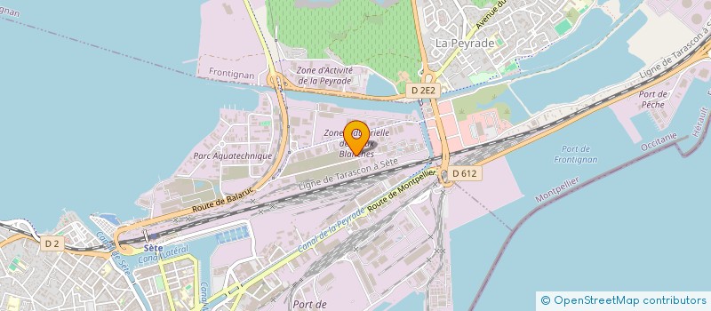 localisation de l'entreprise LABSUD 7 à SETE